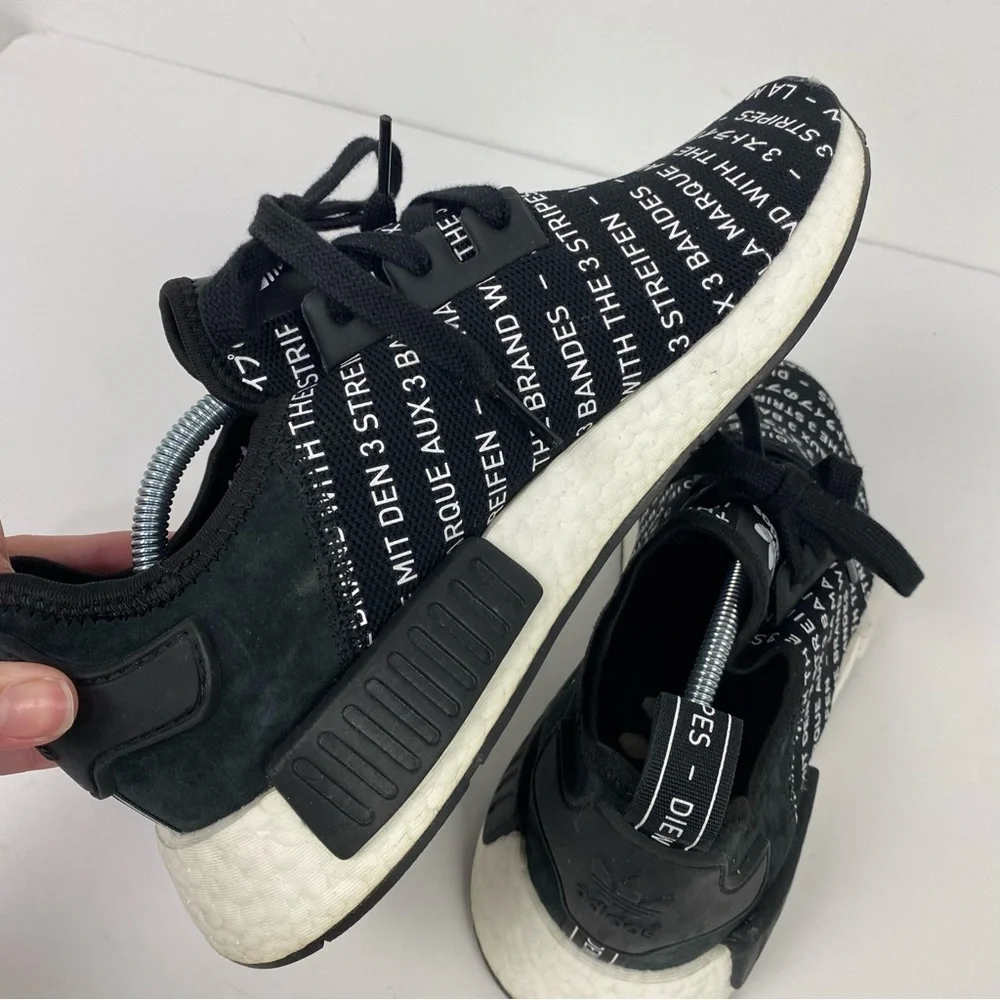 Adidas Ultraboost Black & White Language NMD R1 